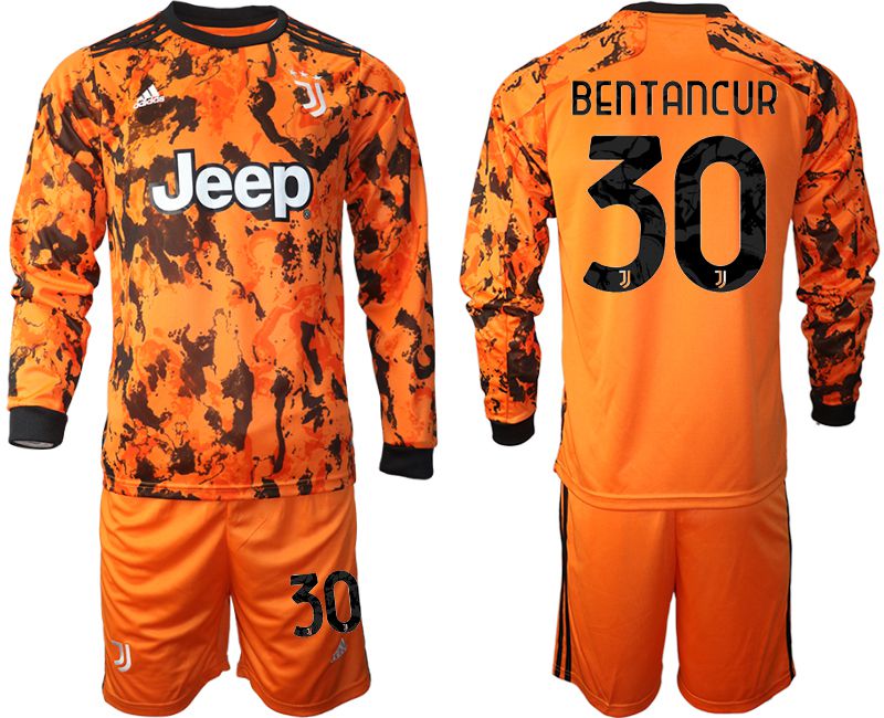 Men 2020-2021 club Juventus away long sleeves #30 orange Soccer Jerseys->juventus jersey->Soccer Club Jersey